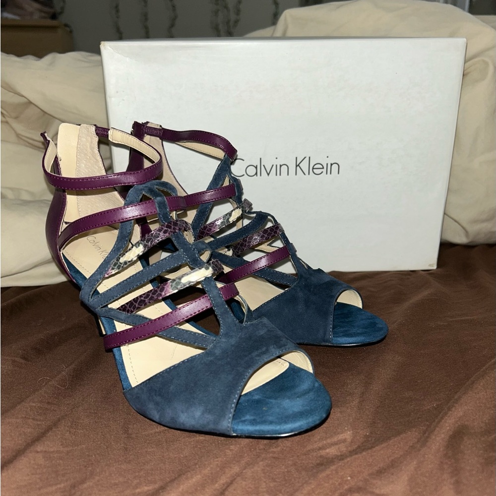 Calvin Klein Gena Suede Heels